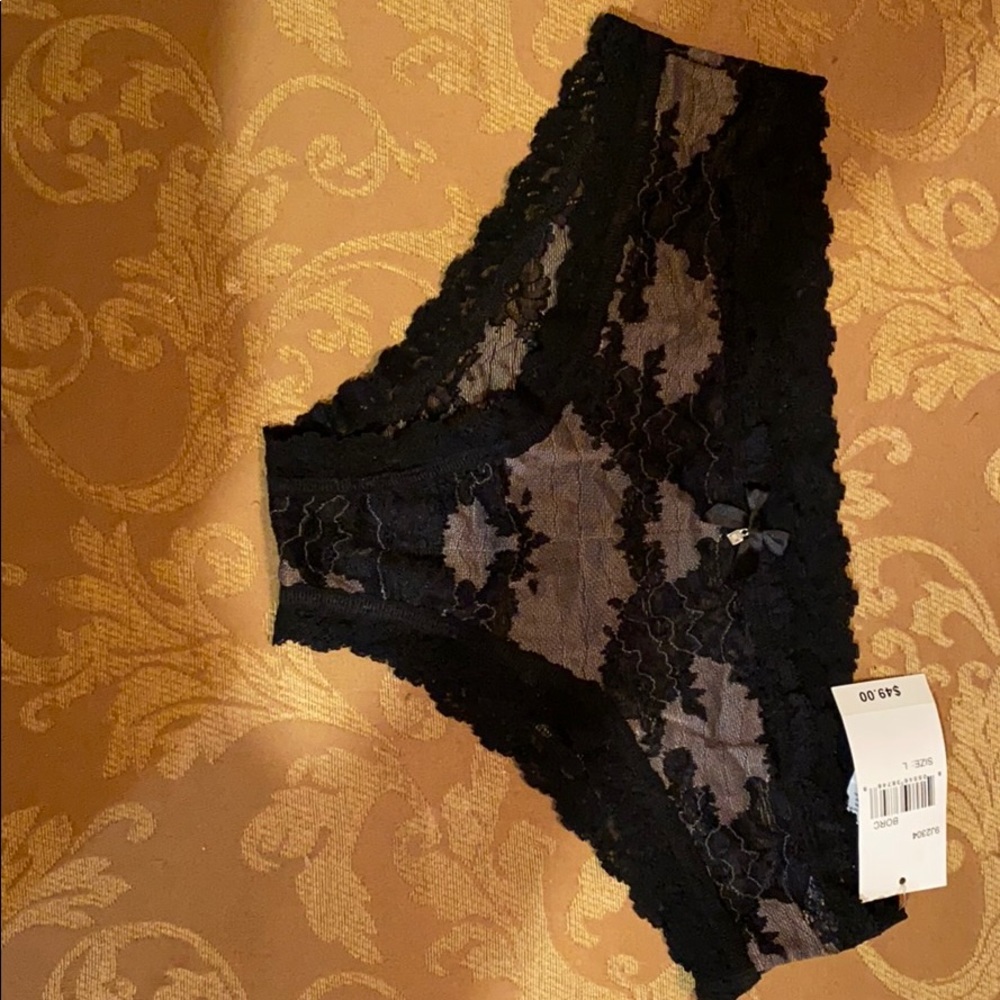 Hanky Panky Cheeky Hipster in Black & Orchid - Picture 3 of 5